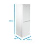 electriQ 50/50 Split Freestanding Frost Free Fridge Freezer - White