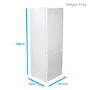 electriQ EQFS7030FF 295 Litre Freestanding Fridge Freezer 70/30 Split Frost Free 59.5cm Wide - White