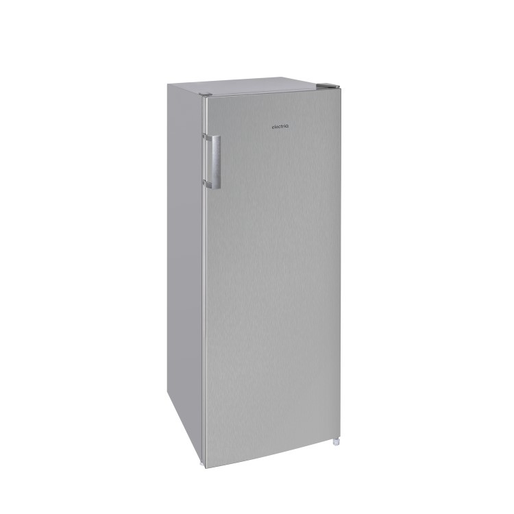 electriQ 166 Litre Freestanding Upright Freezer - Stainless Steel