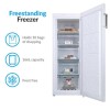 electriQ 166 Litre Freestanding Upright Freezer - Frost Free