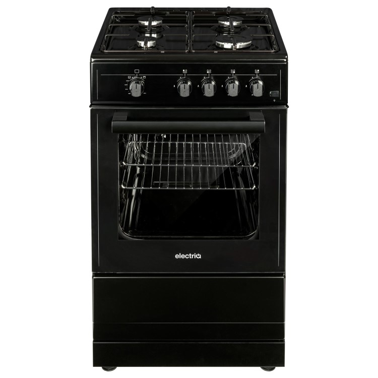 electriQ 50cm Gas Cooker - Black