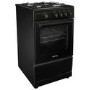 electriQ 50cm Gas Cooker - Black