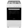 Refurbished electriQ EQGC1W50 50cm Single Oven Gas Cooker White