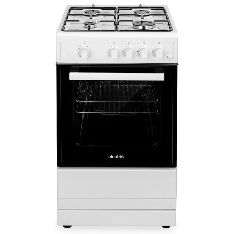 Refurbished electriQ EQGC1W50 50cm Single Oven Gas Cooker White