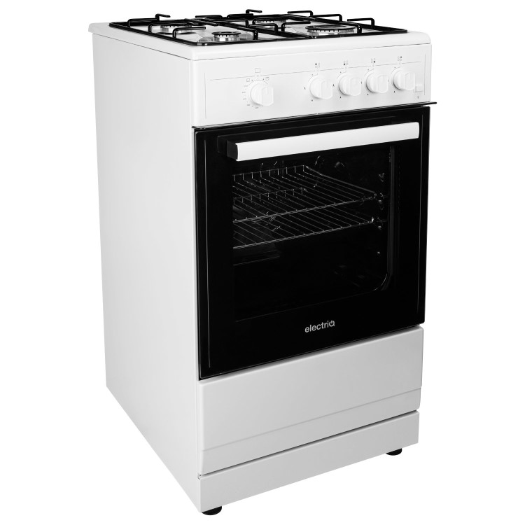 Refurbished electriQ EQGC1W50 50cm Single Oven Gas Cooker White