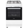 Refurbished electriQ EQGC2W60 60cm Single Oven Gas Cooker White