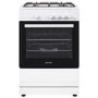 Refurbished electriQ EQGC2W60 60cm Single Oven Gas Cooker White