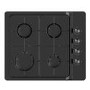 electriQ 60cm 4 Burner Gas Hob - Black