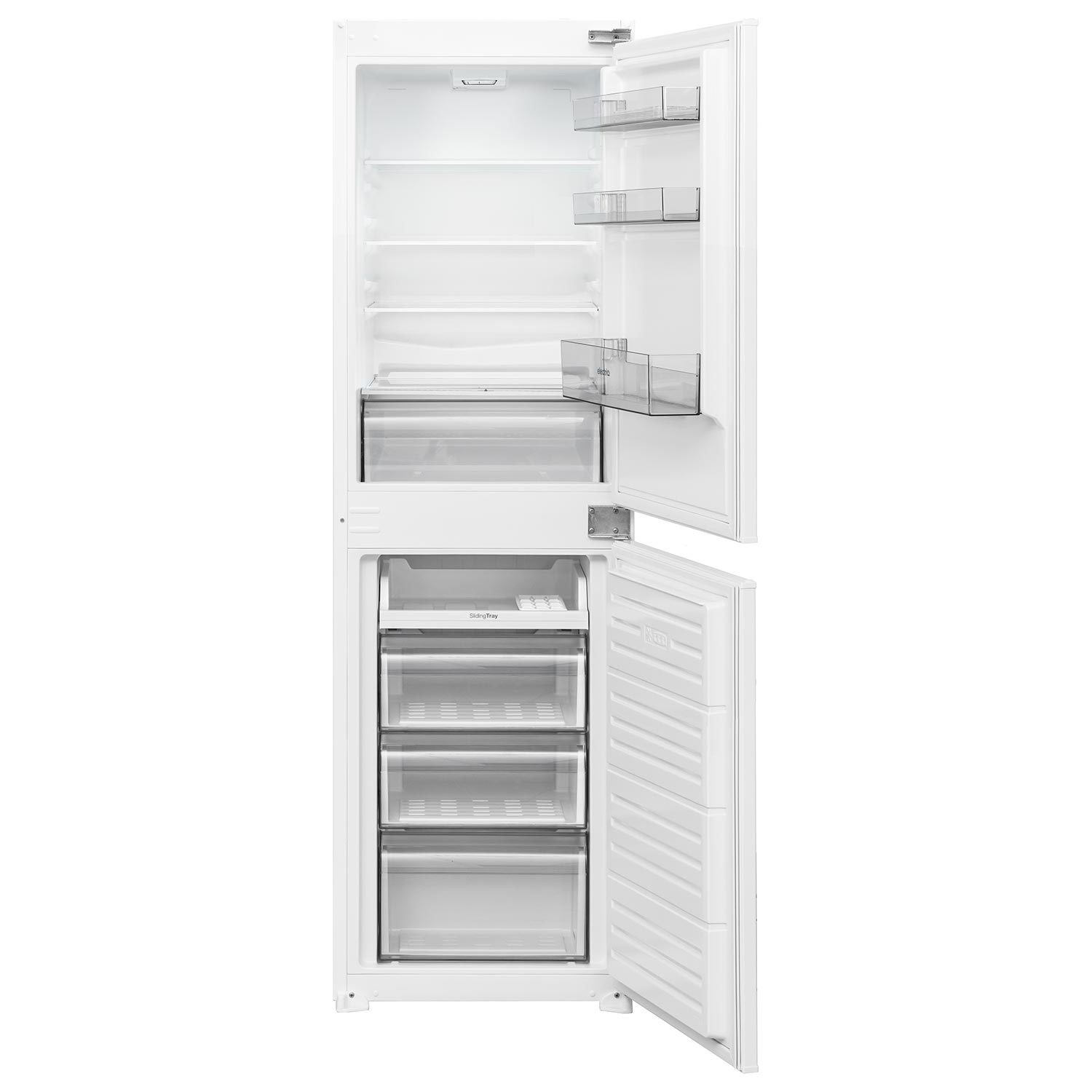 electriQ 235 Litre 50/50 Integrated Fridge Freezer White electriQ
