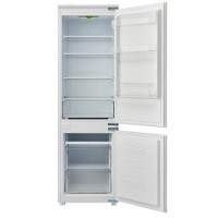 GRADE A1 - electriQ 54cm Integrated static 70/30 Fridge Freezer