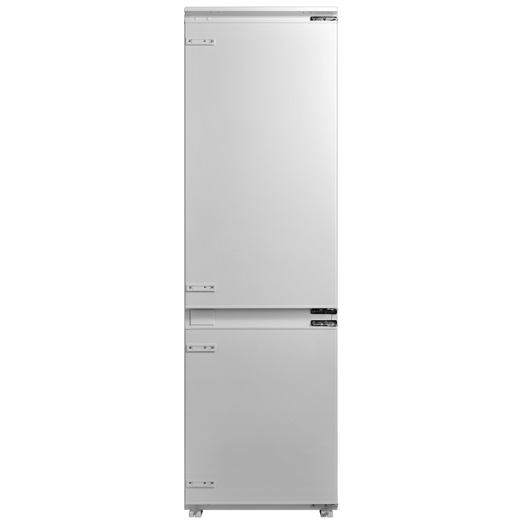 GRADE A1 - electriQ 54cm Integrated static 70/30 Fridge Freezer