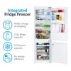 Refurbished electriQ 269 Litre Integrated Fridge Freezer 70/30 Split 177cm Tall A+ Energy Rating 54cm Wide - White