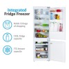 electriQ 269 Litre 70/30 Integrated Fridge Freezer - White