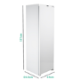 electriQ 197 Litre Integrated In Column Freezer