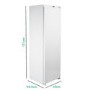GRADE A2 - electriQ 197 Litre Integrated In Column Freezer 177cm Tall Frost Free 54cm Wide - White