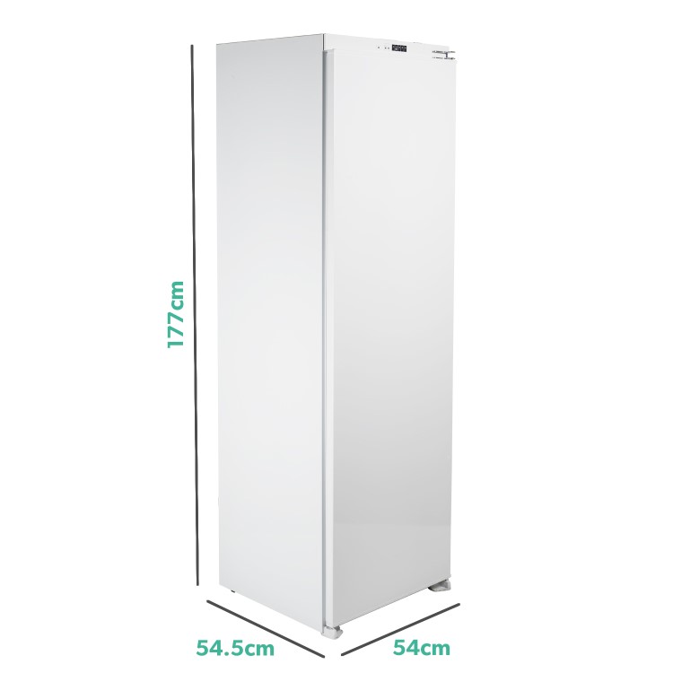 GRADE A2 - electriQ 197 Litre Integrated In Column Freezer 177cm Tall Frost Free 54cm Wide - White