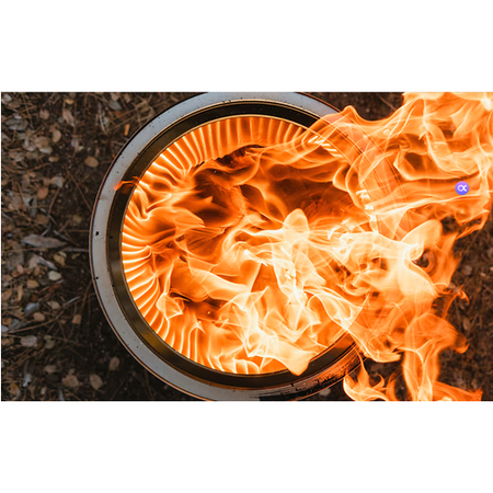 electriQ Smokeless Firepit - Stainless Steel