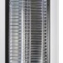 electriQ Freestanding Electric Patio Heater - 1.8kW with 5 Heat Settings Remote and Light