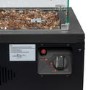 Refurbished electriQ Glass Flame Patio Heater With Glass Stones
