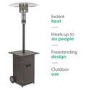 electriQ Mushroom Outdoor Gas Patio Heater - Brown Rattan