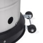 electriQ Mushroom Outdoor Gas Patio Heater - Silver