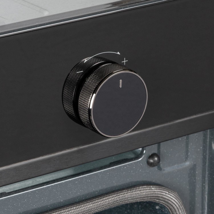 electriQ Self Cleaning Pyrolytic Multifunction Single Oven - Black