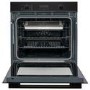 electriQ Multifunction Single Oven with Pyrolytic Cleaning and Air Fry Function - Black