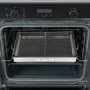 electriQ Multifunction Single Oven with Pyrolytic Cleaning and Air Fry Function - Black