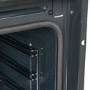 electriQ Multifunction Single Oven with Pyrolytic Cleaning and Air Fry Function - Black