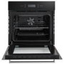 electriQ Electric Single Oven with Touch Controls - Black