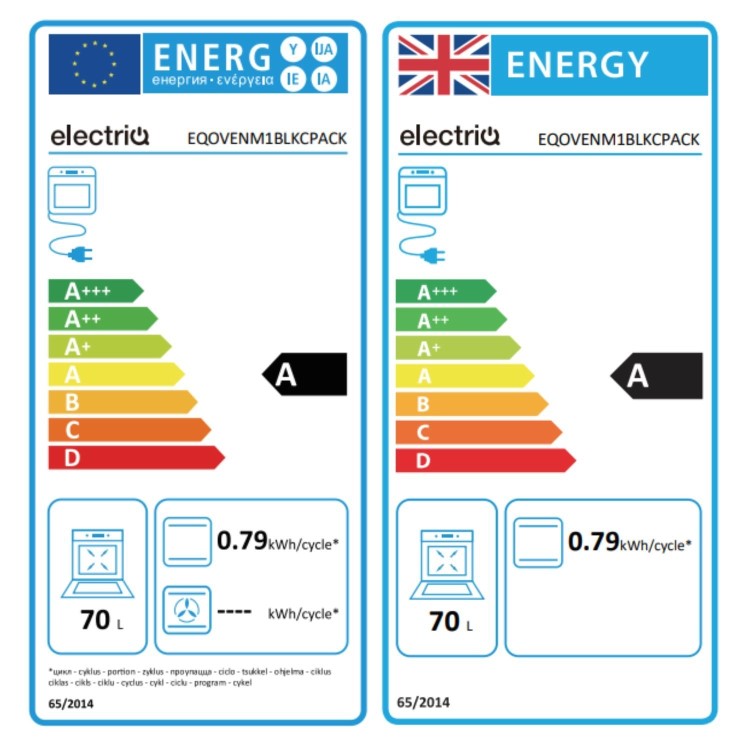 electriQ Single Oven and Ceramic Hob Pack - Black