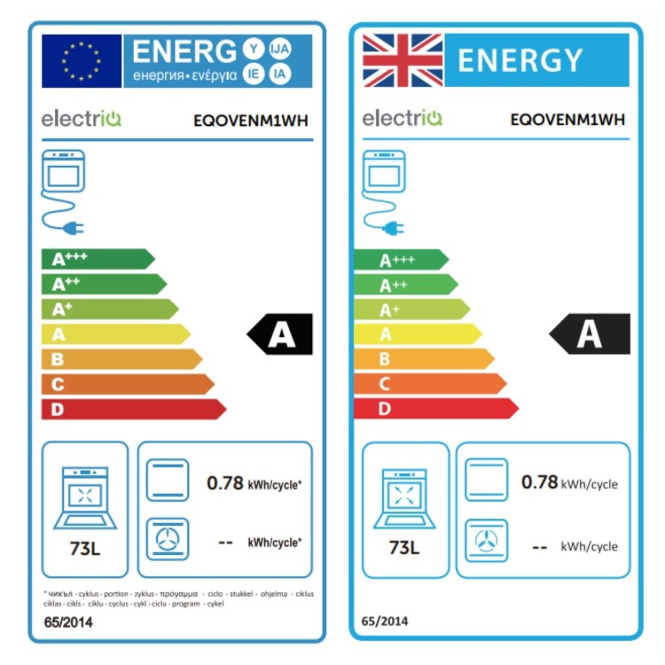 electriQ Electric Single Oven - White
