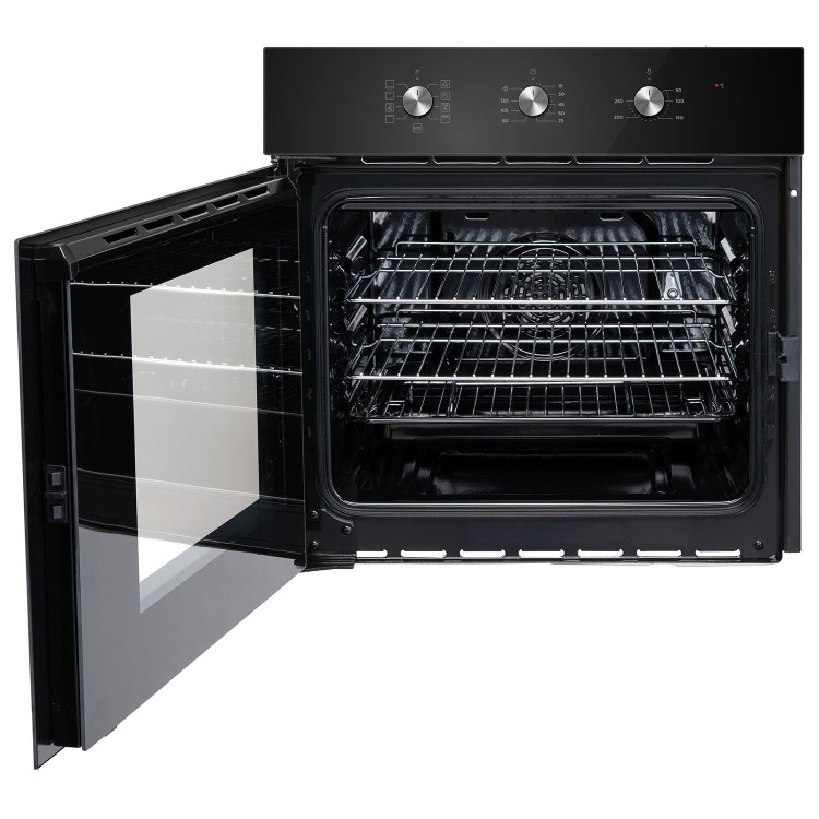 Refurbished electriQ EQOVENM2RBLK 60cm Single Built In Electric Oven