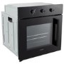 electriQ Fan Assisted Single Oven with Side Opening Door - Black