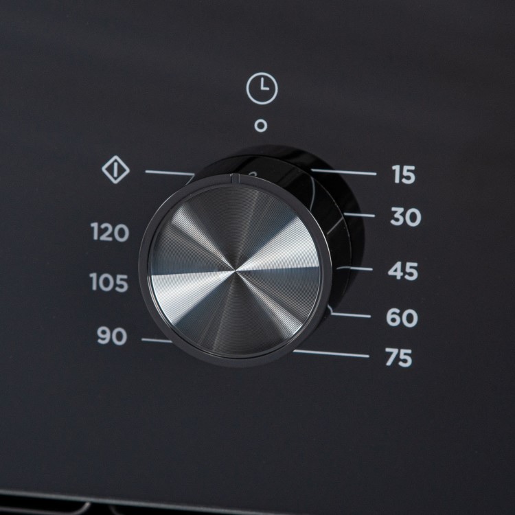 electriQ Fan Assisted Single Oven with Side Opening Door - Black