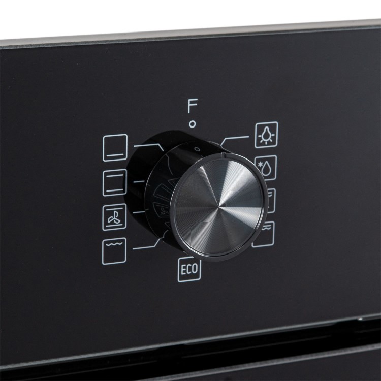 electriQ Fan Assisted Single Oven with Side Opening Door - Black