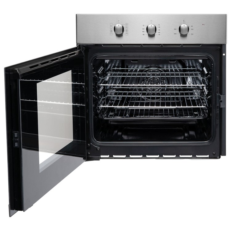 electriQ Fan Assisted Single Oven with Side Opening Door - Stainless Steel