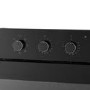 electriQ Electric Single Fan Assisted Oven Side Door - Black