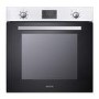 electriQ Electric Single Fan Oven with Digital Clock - Stainless Steel
