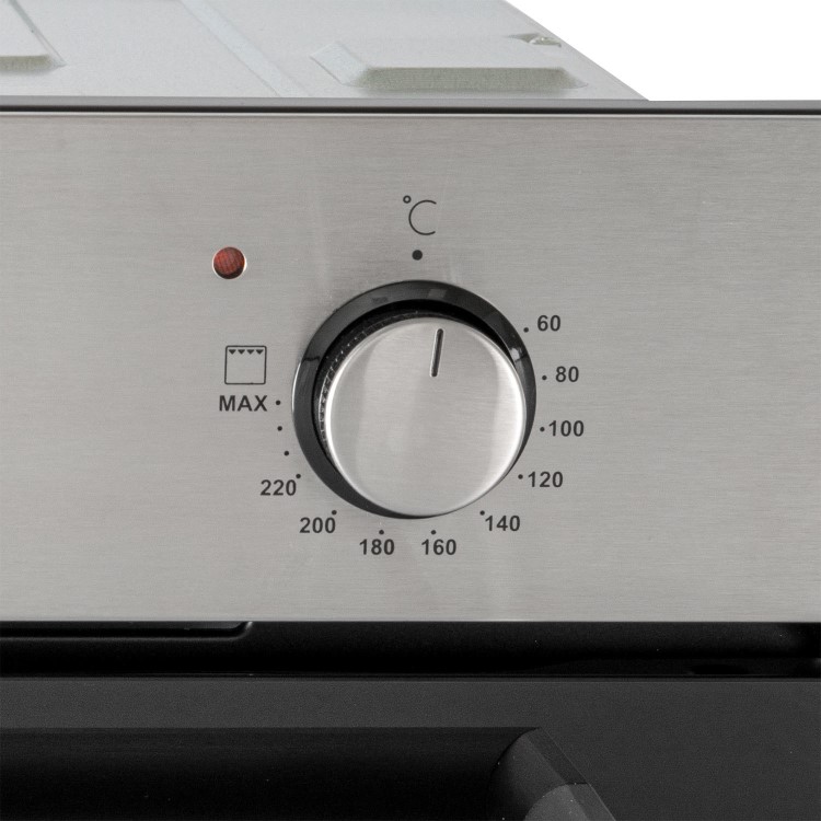 electriQ Electric Fan Assisted Single Oven with LED Timer - Stainless Steel