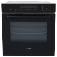 Refurbished electriQ EQOVENM6BLACK 60cm Single Built In Electric Oven Black