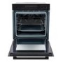 Refurbished electriQ EQOVENM6BLACK 60cm Single Built In Electric Oven Black