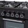 electriQ 100cm Gas Range Cooker – Black