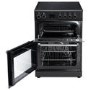 Refurbished electriQ EQRANGE60CDK 60cm Double Oven Electric Cooker Black