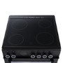 Refurbished electriQ EQRANGE60CDK 60cm Double Oven Electric Cooker Black