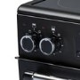 Refurbished electriQ EQRANGE60CDK 60cm Double Oven Electric Cooker Black