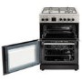 Refurbished 60cm Double Oven Dual Fuel Cooker - Silver