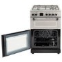 Refurbished 60cm Double Oven Dual Fuel Cooker - Silver