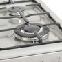 Refurbished 60cm Double Oven Dual Fuel Cooker - Silver