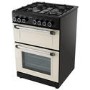 electriQ 60cm Twin Cavity Gas Cooker - Cream